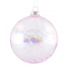 Χριστουγεννιάτικες Μπάλες Γυάλινες Διάφανες - Σετ 4 τεμ. (10cm)